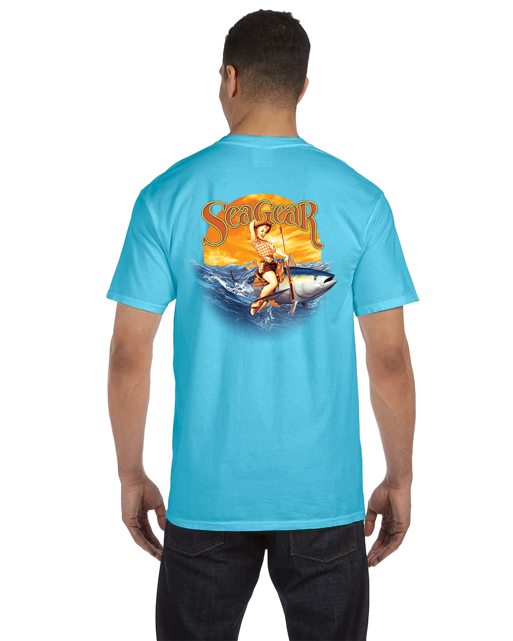 Sea Gear Apparel - Saltwater Cowgirl Comfort Colors Short Sleeve Pocket