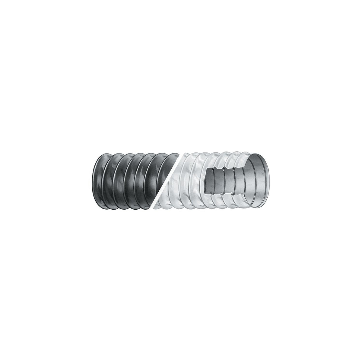 Trident Vent Hose White 4" X 50'