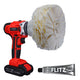 Flitz Buff Ball - Large 5" - White with 1.76oz Tube Flitz Polish
