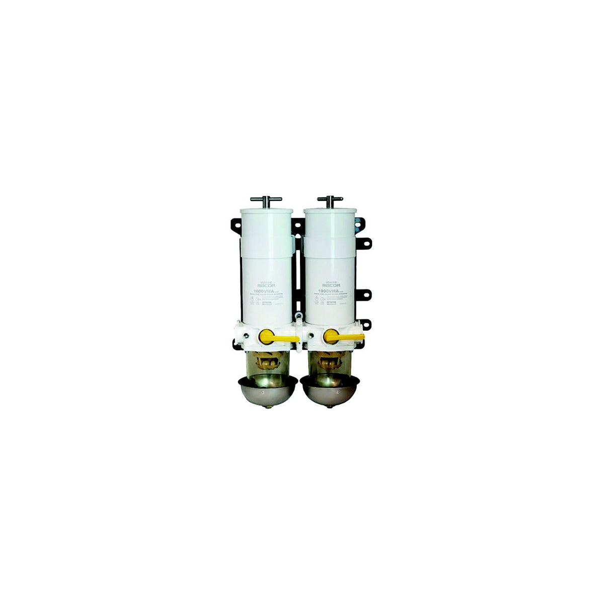 Racor 751000VMA10 Turbine Series Dual Fuel Filter W/ Rotary Valve, 10 Microns