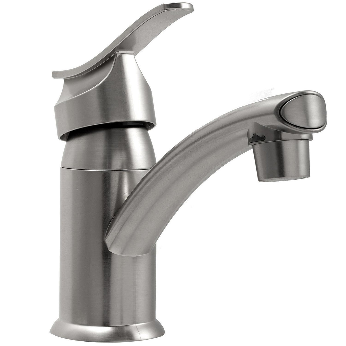 Dura Faucet Single Lever Center Set Lavatory Faucet, Satin Nickel