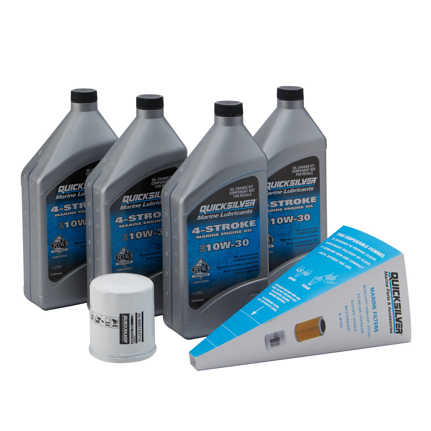 Quicksilver Kit 10W-30 Oil Change Yamaha F750-F115 Outboards