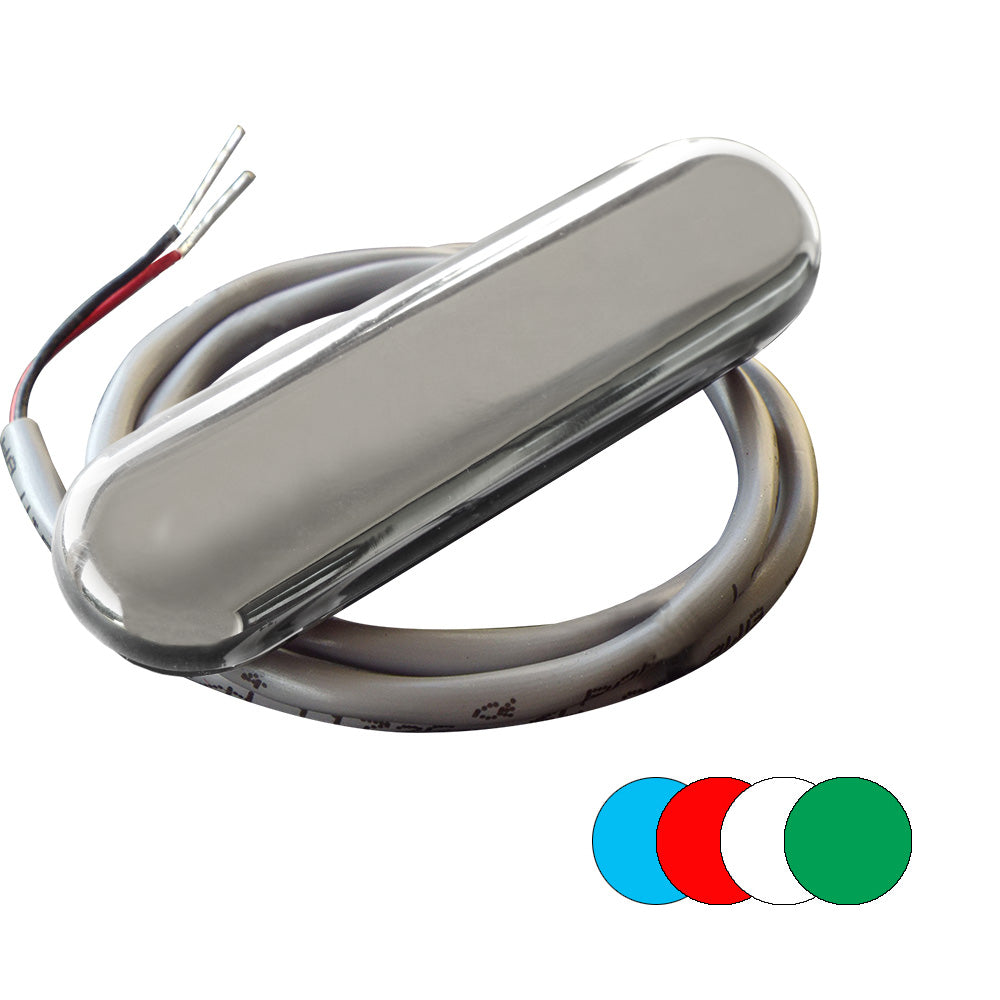 Shadow-Caster Courtesy Light with 2' Lead Wire - 316 SS Cover - RGB Multi-Color - 4-Pack