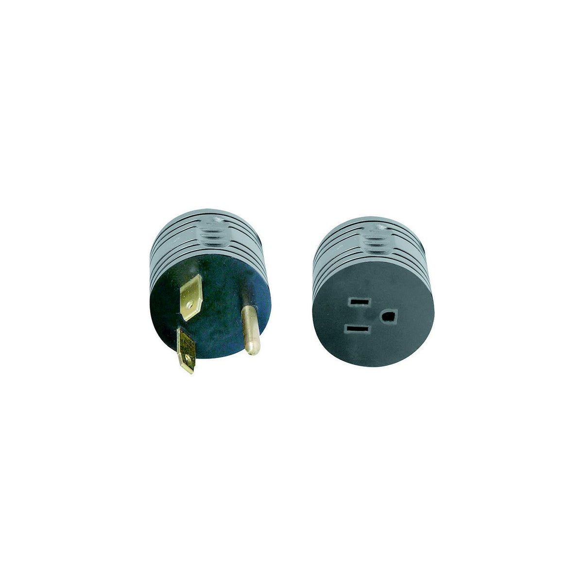 AP Products Power & Lighting Round Park Adapter, 15A Female to 30A Male
