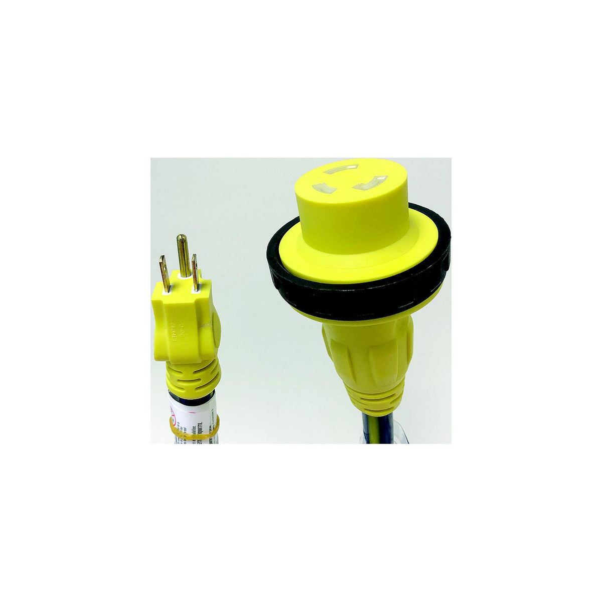 AP Products Voltec Locking EzeeGrip Adapter, 24", 5-15P Male, 30A Female