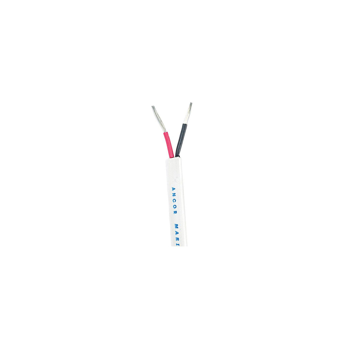 Ancor Marine Grade™ Tinned Copper White Flat Signal Cable, 20/2 AWG, 100', Black/Red