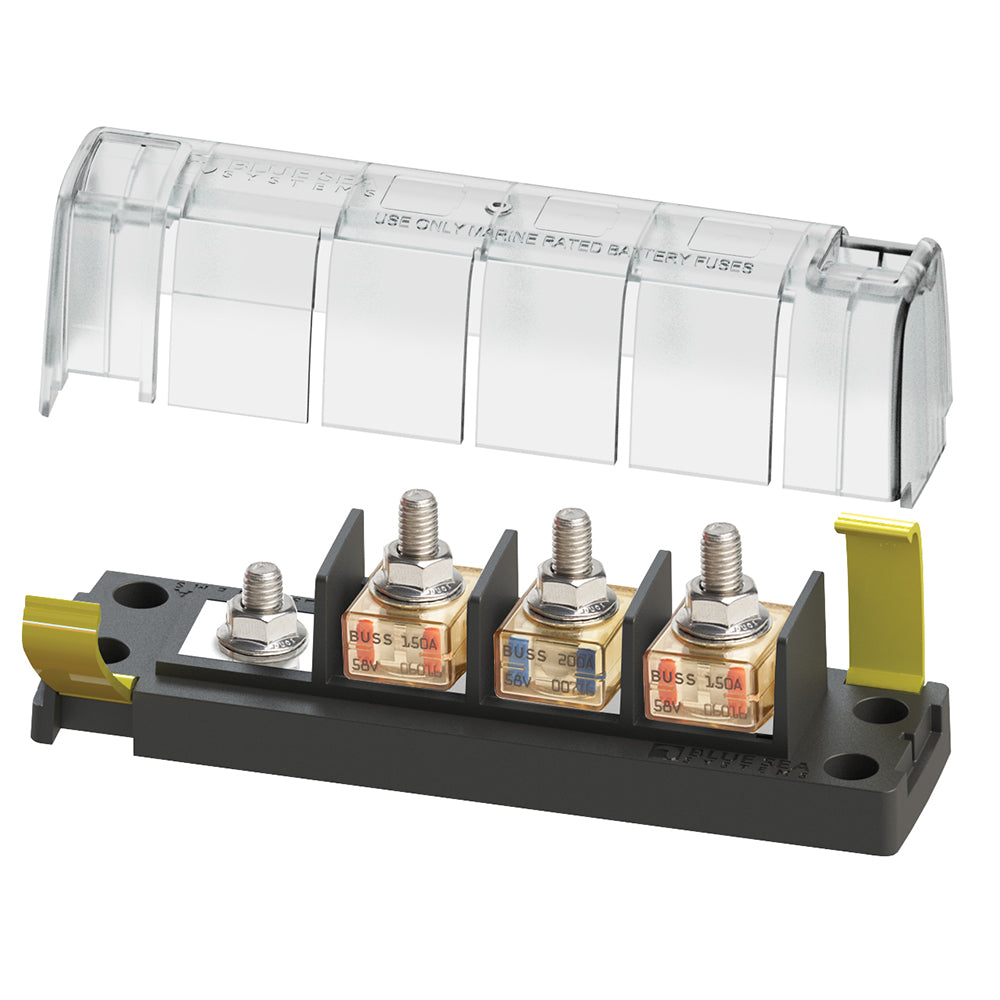 Blue Sea Systems 5196 MRBF Surface Mount 3 Circuit Fuse Block - Common Source