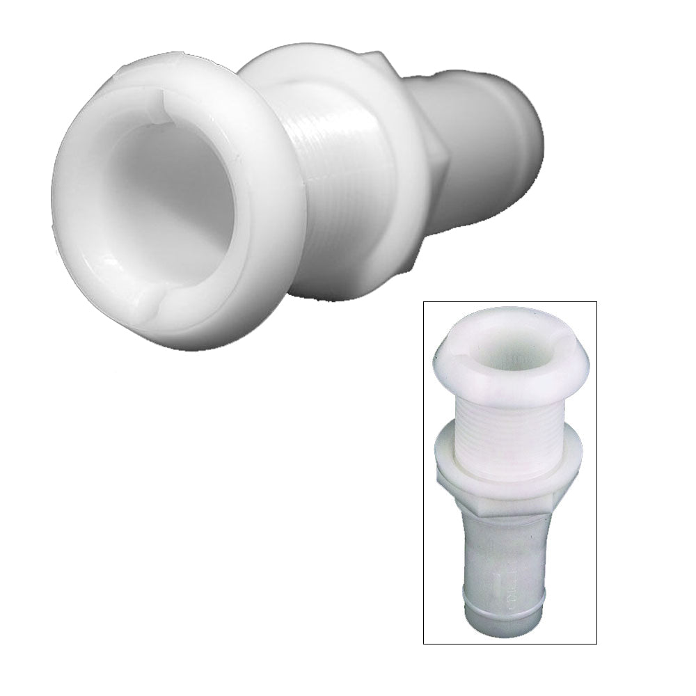 Perko 1-1/8" Thru-Hull Fitting for Hose Narrow Flange - Plastic