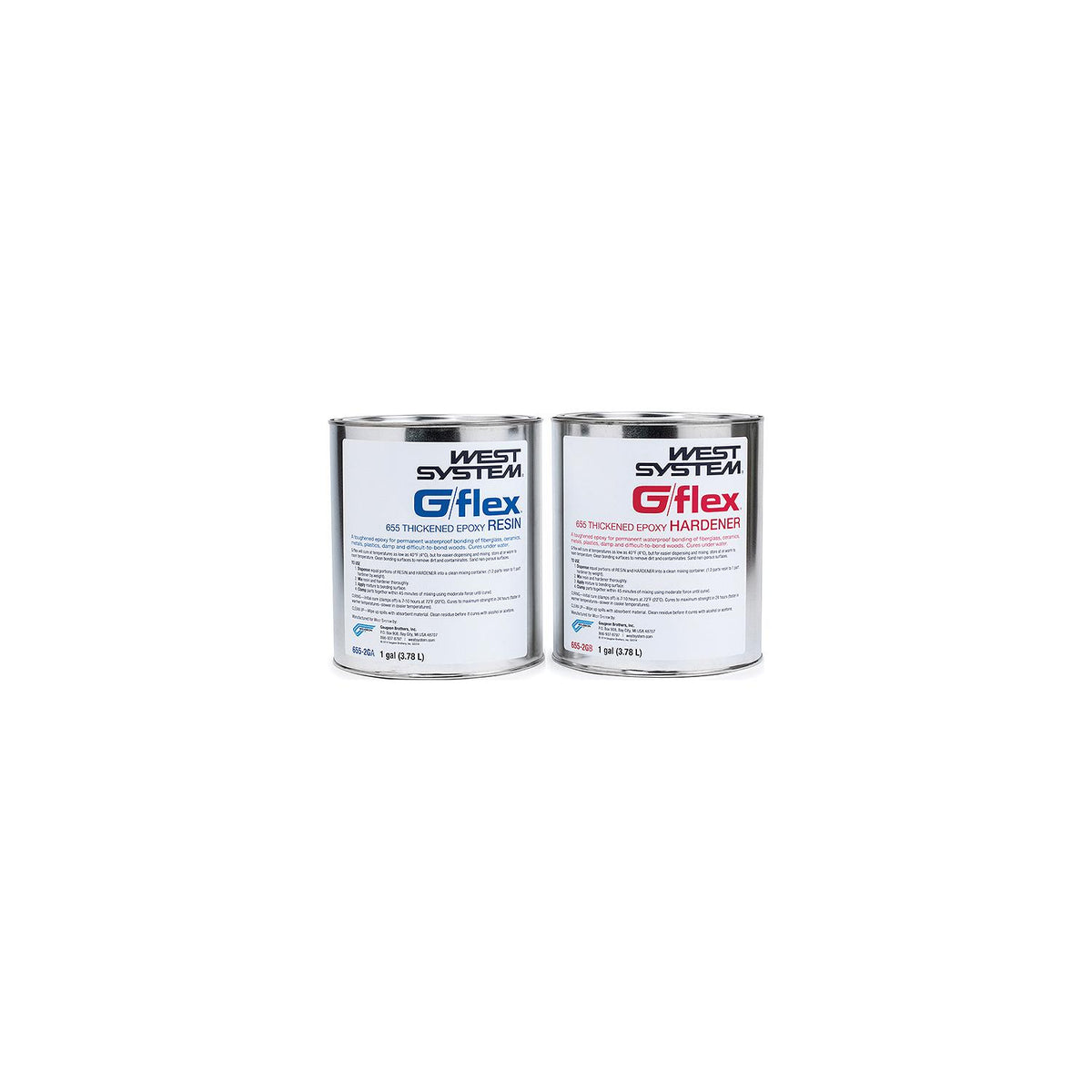 West System G/Flex 655 Epoxy Adhesive Repair Kit, 2 Gallons