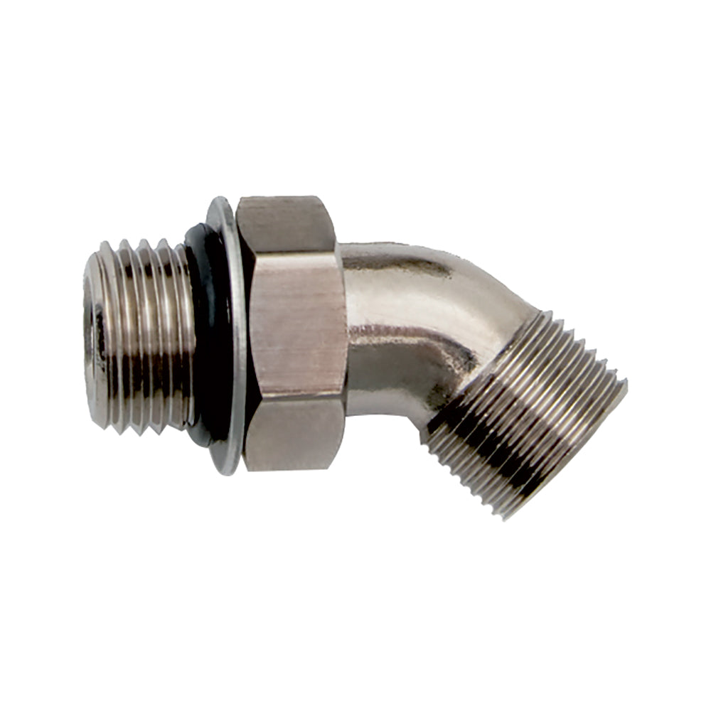 Uflex 45° Adjustable Fitting for Back of UP Series Helms ORB 6 to 3/8" COMP