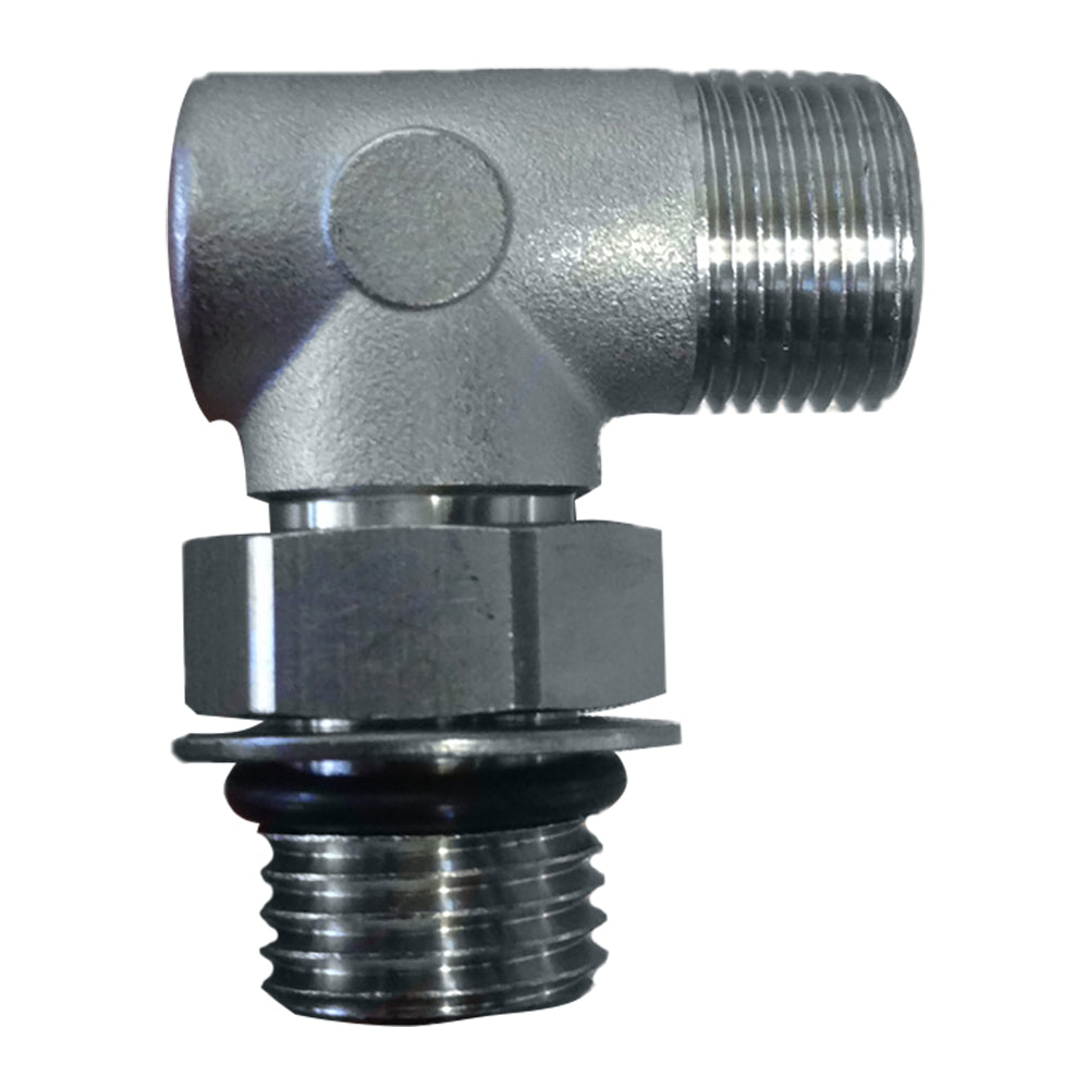 Uflex90° Adjustable Fitting for Back of UP Series Helms - ORB 6 to 3/8" COMP
