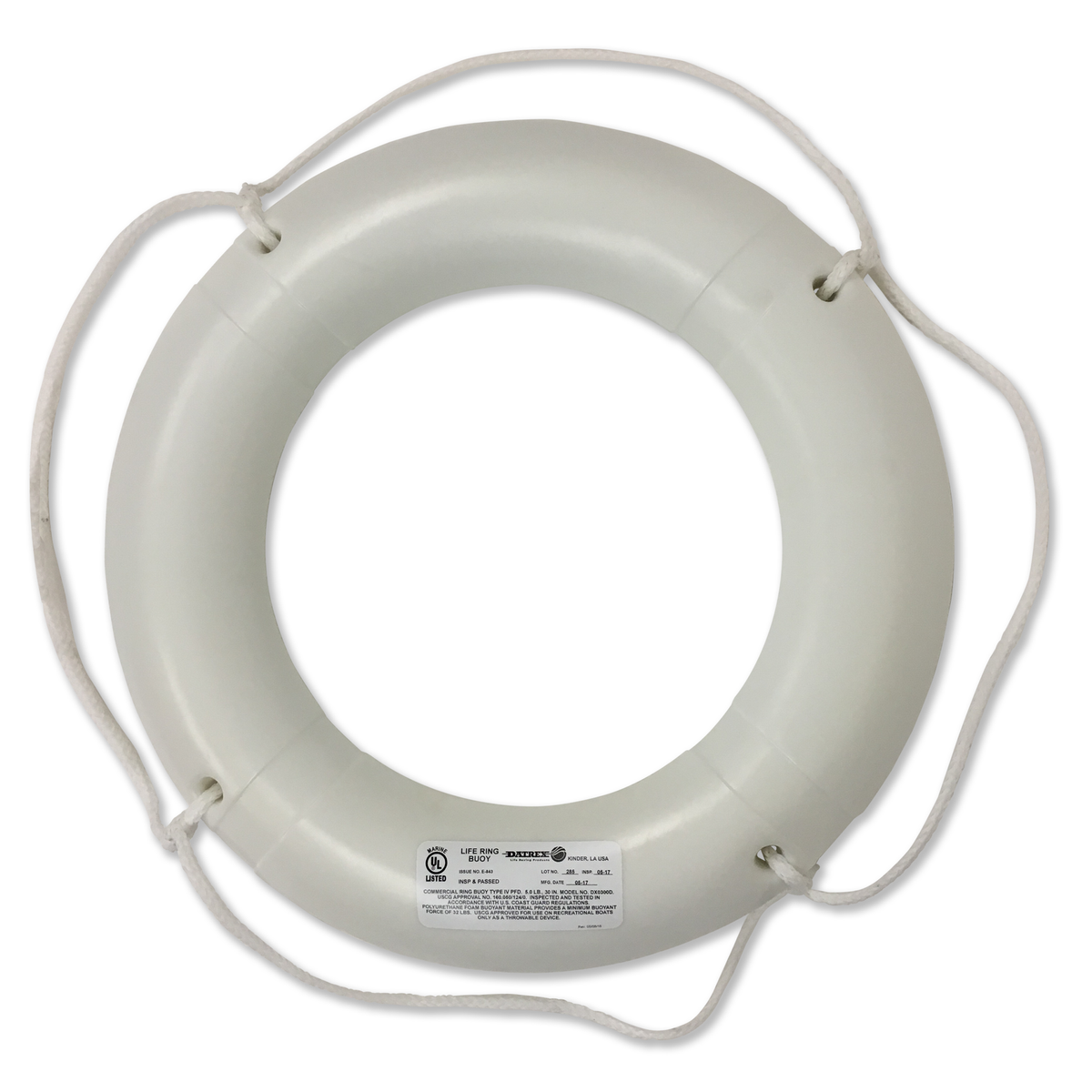 Datrex 30" Deckbuoy For Basket, No Tape, No Rope, No USCG