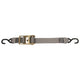 CargoBuckle Multipurpose Ratchet Strap Tie-Down with S-Hooks - 2" x 15'