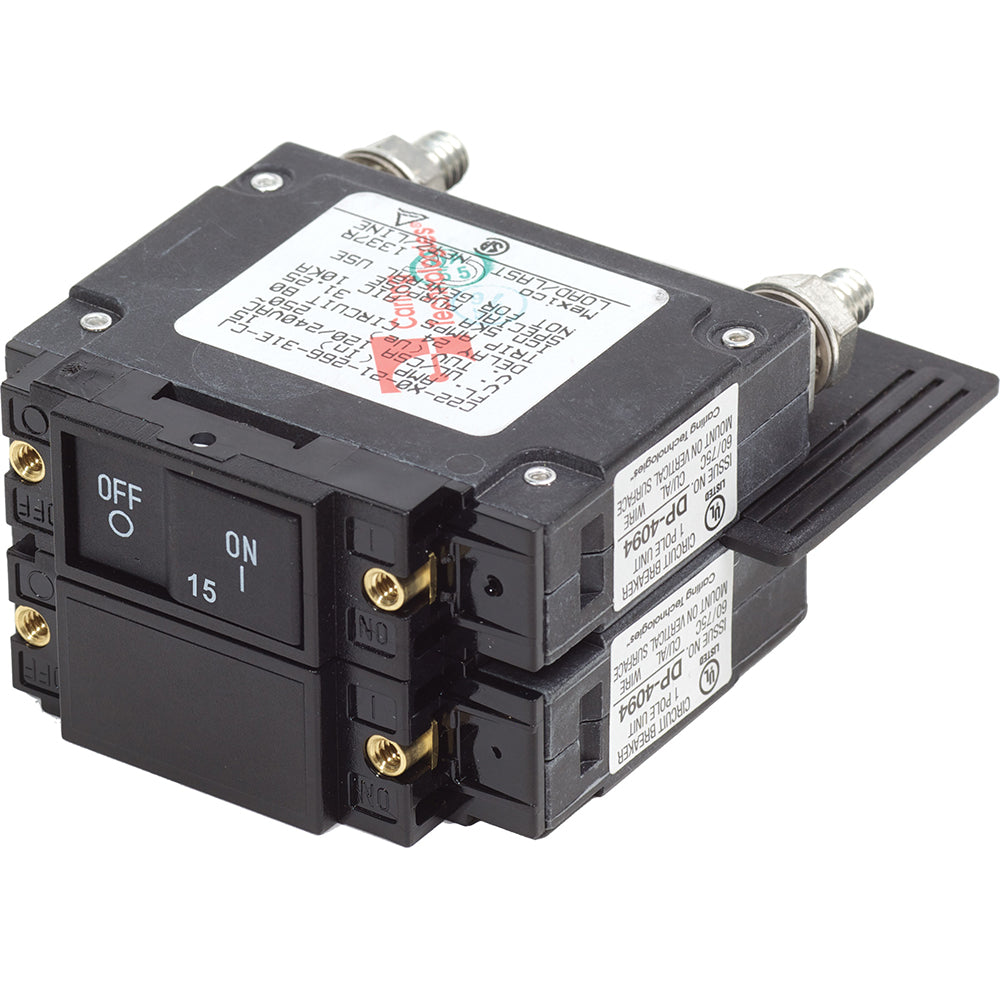 Blue Sea Systems 7462 UL-489 Circuit Breaker - 15A Flat Rocker