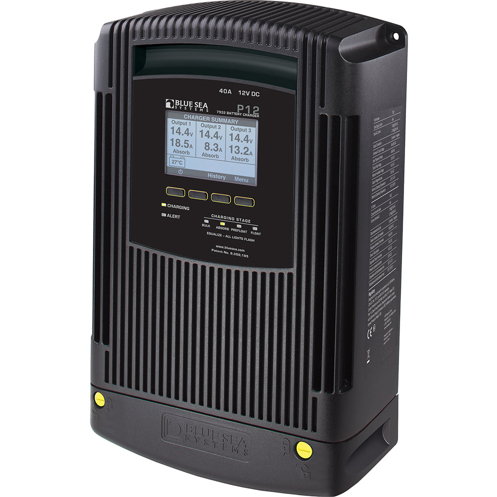 Blue Sea Systems 7532 P12 Gen2 Battery Charger - 40A - 3-Bank
