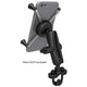 RAM Mount Handlebar Rail Mount with Zinc Coated U-Bolt Base & Universal X-Grip® Large Phone/Phablet Cradle