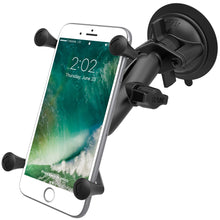 RAM Mount Twist-Lock™ Suction Cup Mount with Universal X-Grip® Large Phone/Phablet Cradle
