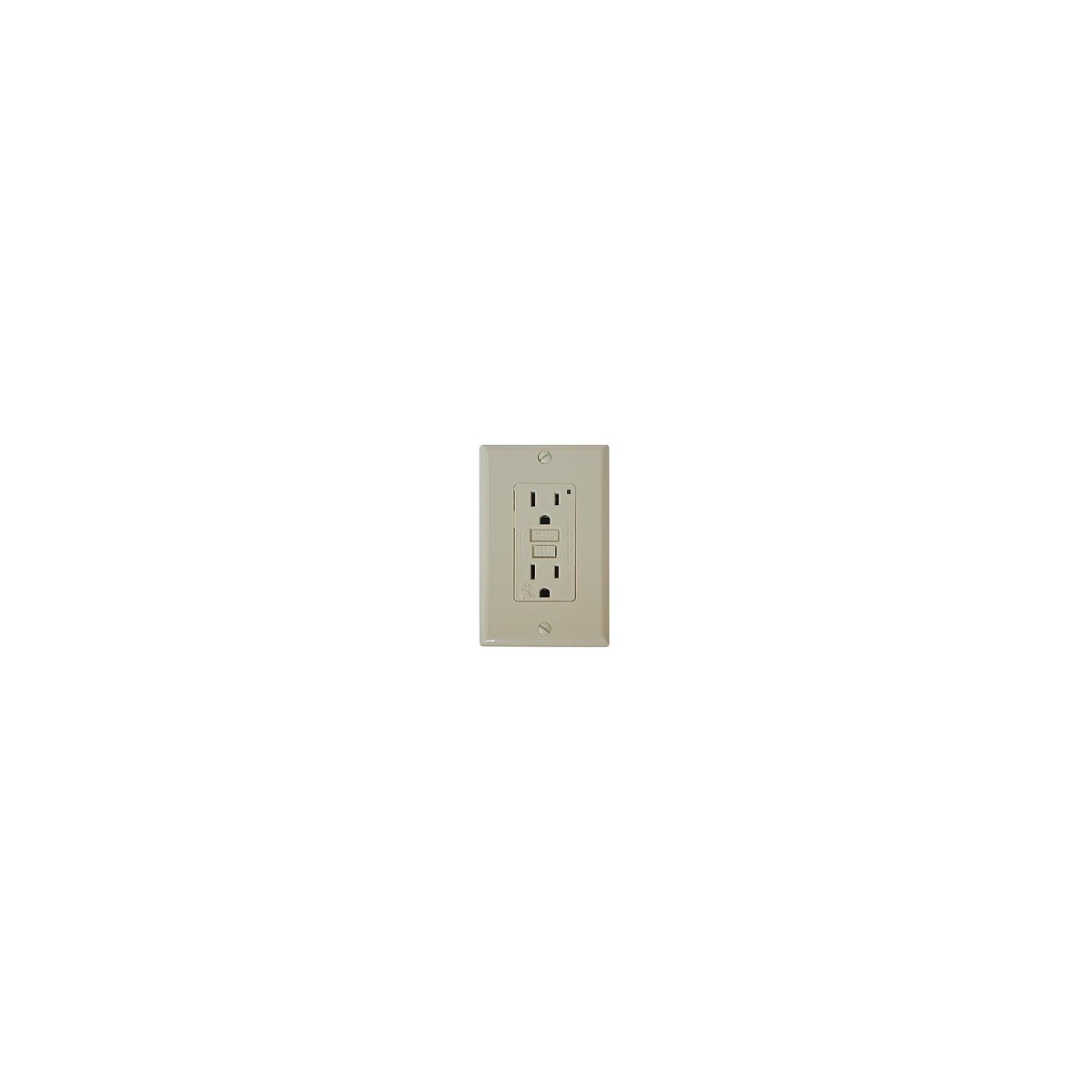 Diamond Group GFI Receptacle with Light, Ivory