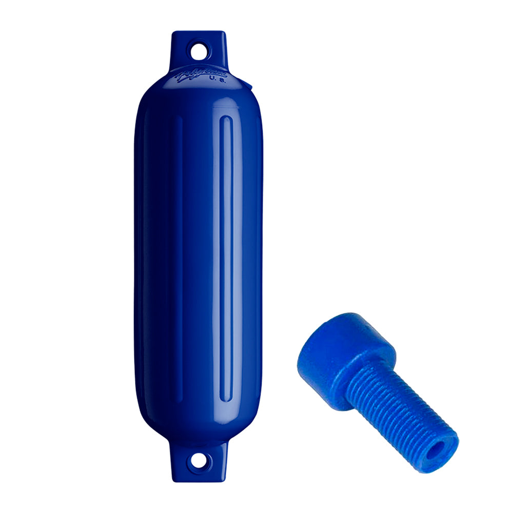 Polyform G-3 Twin Eye Fender 5.5" x 19" - Cobalt Blue with Adapter