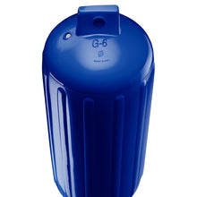 Polyform G-6 Twin Eye Fender 11" x 30" - Cobalt Blue with Adapter