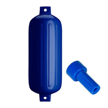 Polyform G-6 Twin Eye Fender 11" x 30" - Cobalt Blue with Adapter