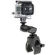 RAM Mount Small Tough-Claw™ Base with Short Double Socket Arm & GoPro®/Action Camera Mount