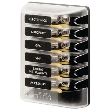 Blue Sea Agc Fuse Block 6 Circuit And Cover