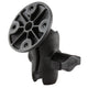 RAM Mount Composite 1" Ball Short Length Double Socket Arm with 2.5" Round Base Including AMPs Hole Pattern