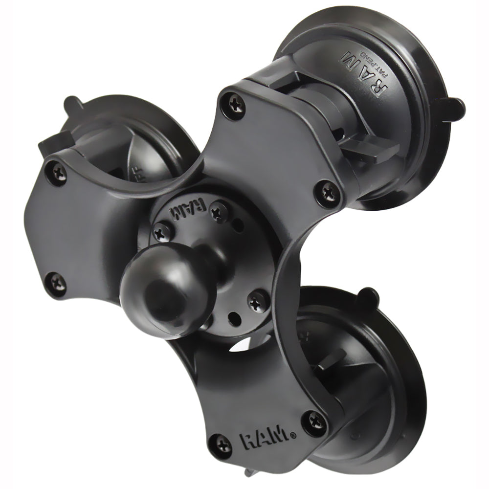 RAM Mount Triple Suction Cup Base with 1.5" Diameter Ball