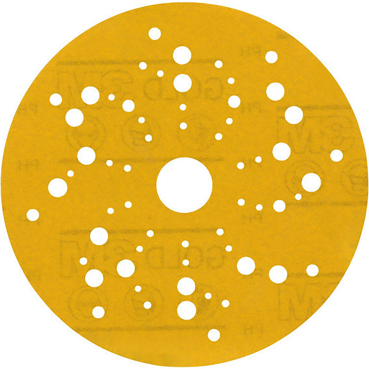 3M Hookit™ Gold Abrasive Disc, 6 in, 500 grade, Dust-Free, 100 Discs/Carton, 4 Cartons/Case
