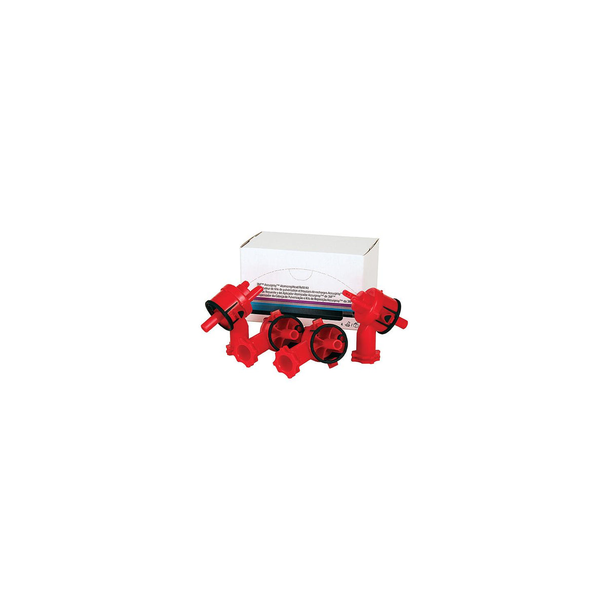 3M Atomizing Head 2.0mm Red Opaque