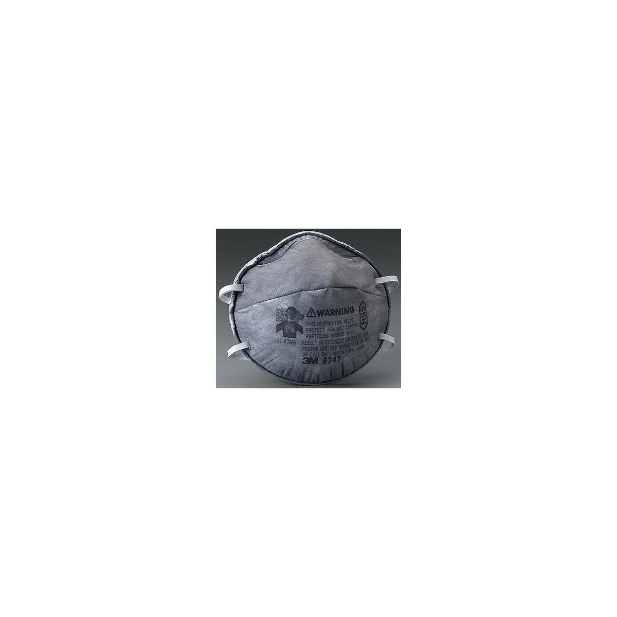 3M Particulate Respirator 8247, R95 with Nuisance Level Organic Vapor Relief
