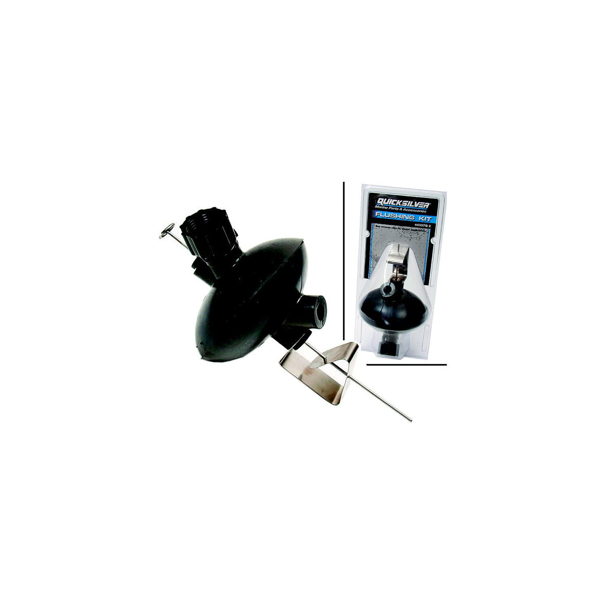 Quicksilver Flushing Kit Fits Select Mercury/Mariner Outboards and All MerCruiser Stern Drives Except Bravo 1 Perf. and Blackhawk.