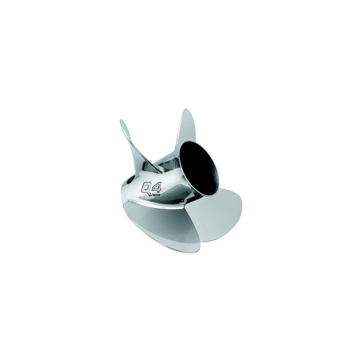Quicksilver 8M0055560 Q4 13.5" diameter X 15" pitch, 4-Blade Stainless Steel Propeller, Right Hand Rotation, 60 CT, 125 HP