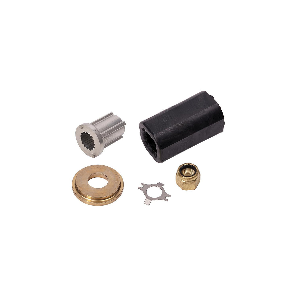 Quicksilver Flo-Torq II Solid Hub Kit Standard Length Hub For Use With Fury, Tempest Plus, Mirage Plus, REV 4, Trophy Plus, Bravo I & Maximus Propellers (Bravo One Sterndrive 400HP+, 1" Prop Shaft).
