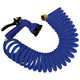 Whitecap 50' Blue Coiled Hose with Adjustable Nozzle
