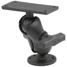 RAM Mount 1.5" Ball Mount with 2.5" Round Base, Short Arm & 2" x 4" Plate for Humminbird Helix 7 Only