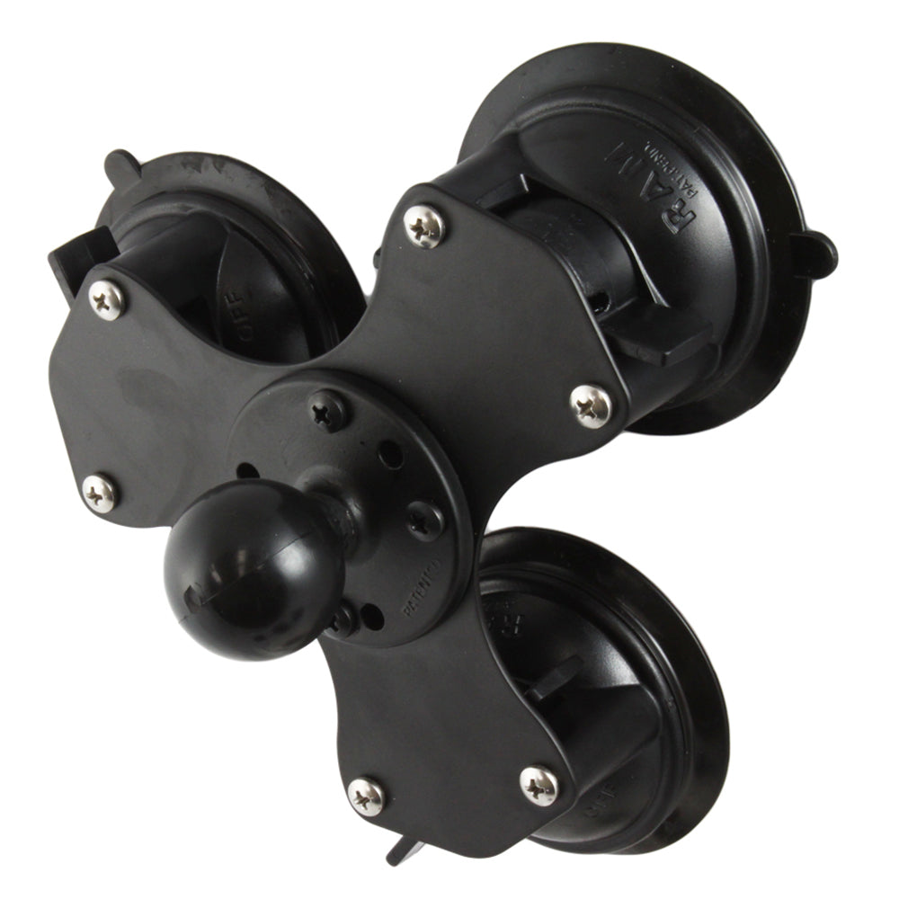 RAM Mount Triple Suction Cup Base with 1.5" Ball
