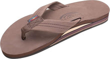 Rainbow Sandals Men's Leather Double Layer with Arch Wide Strap