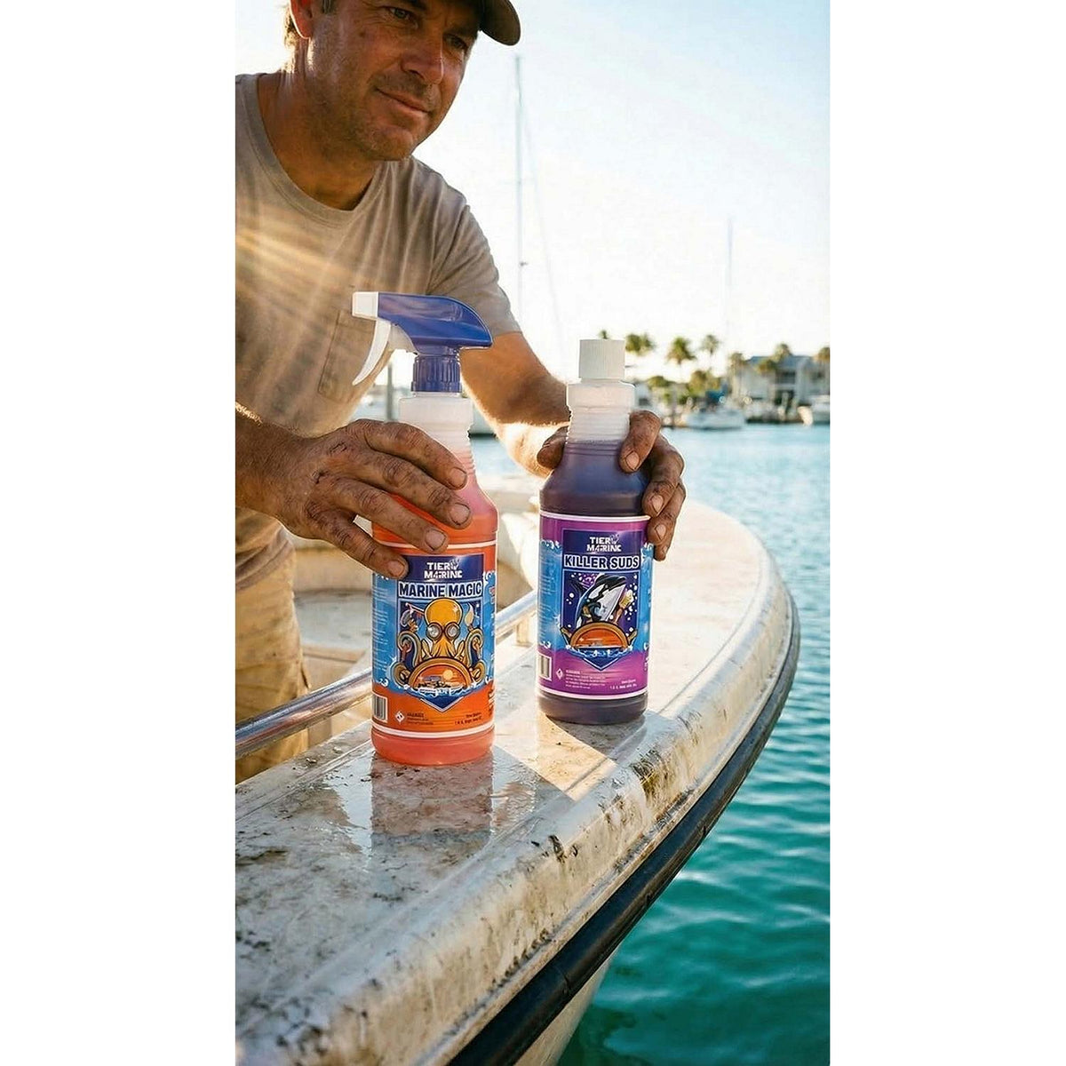 Minn Kota Tier 1 Marine Marine Magic All Purpose & Inflatable Boat Cleaner, 32 oz.