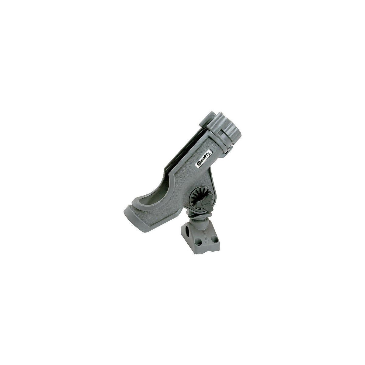 Scotty Powerlock Rod Holder with #241 Side/Deck Mount, Gray