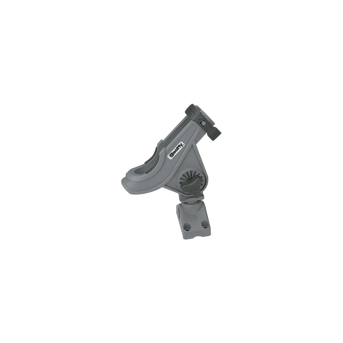 Scotty Bait Caster/Spinning Rod Holder with Side/Deck Mt., Gray, 12/case