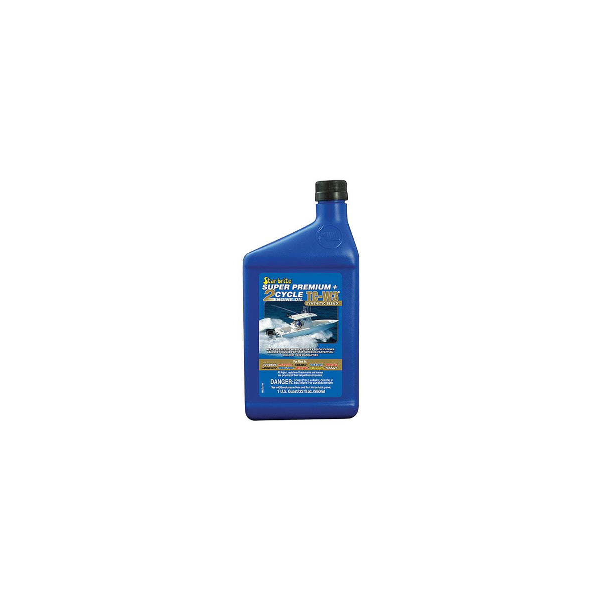 Starbrite Super Premium TC-W3 2-Cycle Engine Oil, Qt., 12/case