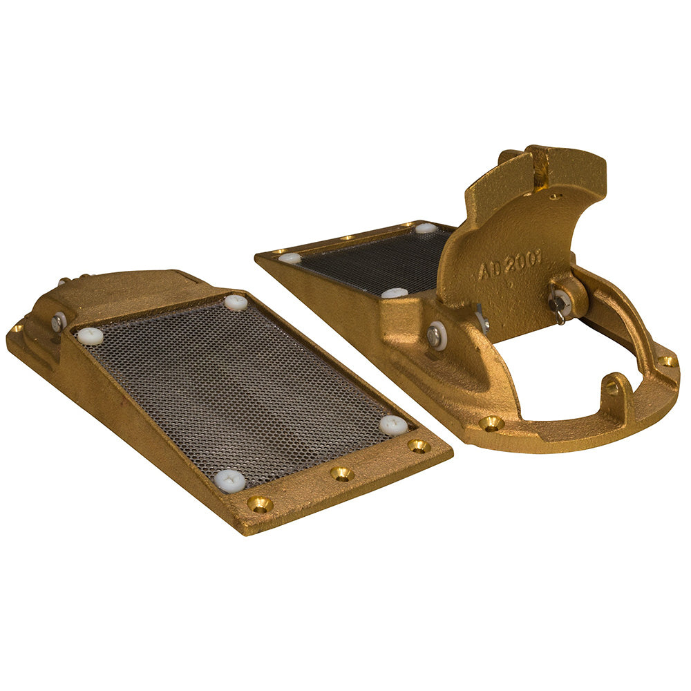 GROCO Perforated Hull Strainer with Access Door 2" Max Thru-Hull