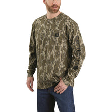 Carhartt - Loose Fit Heavyweight Long Sleeve Pocket Camo Logo Graphic Shirt