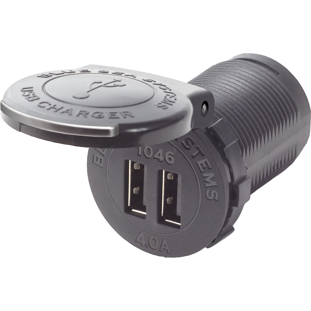 Blue Sea Systems 1046 48V Dual USB Charger Socket Mount