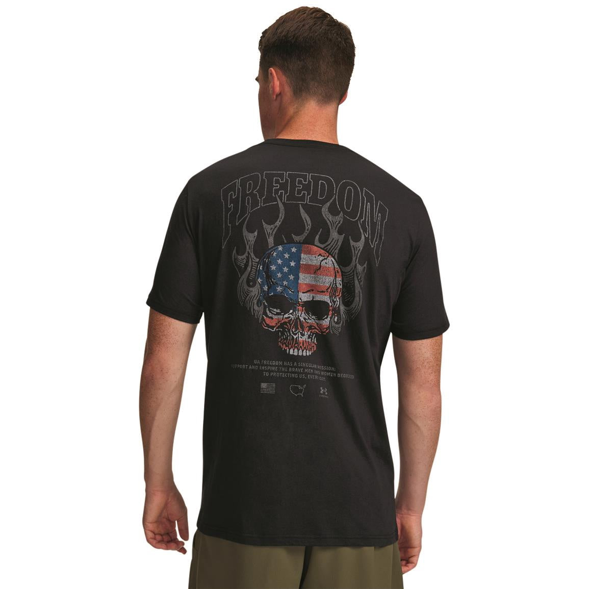 Under Armour - UA Freedom Fire Skull Mens T-Shirt