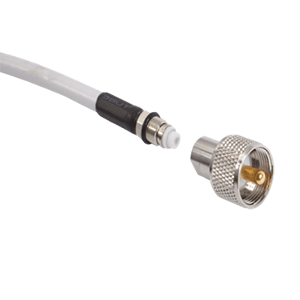 Shakespeare PL-259-ER Screw-On PL-259 Connector for Cable with Easy Route FME Mini-End