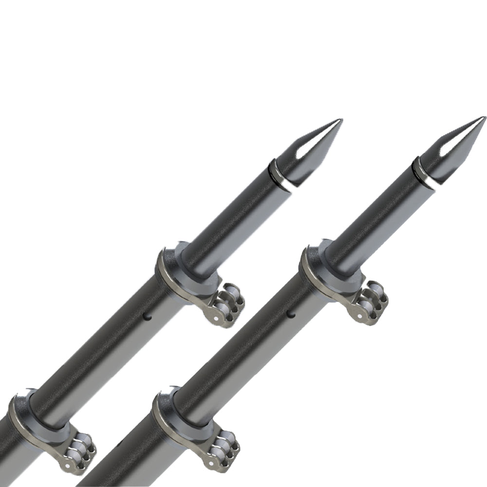 TACO 18' Deluxe Outrigger Poles with Rollers - Silver/Black
