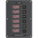 Blue Sea Systems 4322 Circuit Breaker Switch Panel 6 Position - Gray